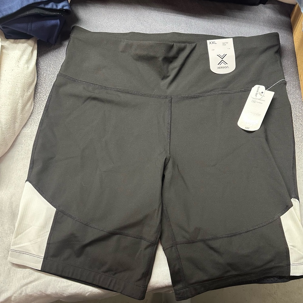 Xersion Women's Black and white Shorts